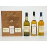 The Classic Malts Collection three bottle single malt whisky set comprising Caol Ila 12 year old,