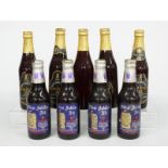 Nine bottles of Silver Jubilee ale comprising five Whitbread 33cl and four Courage 275ml