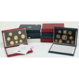 Two 1990s Coinage of Great Britain coin sets comprising 1990 to 1999, 1996, 1997, 1998 and 1999, all