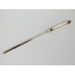 Silver plated double ended marrow scoop by Thomas Prime & Son Birmingham, length 23.5cm