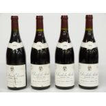 Four bottles of French red Burgundy comprising three Clos de la Roche Grand Cru 1996 Domaine