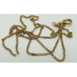 A 9ct gold chain, 2.2g