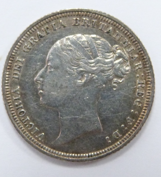 1852 low mintage young head Victorian sixpence, VF - Image 2 of 2