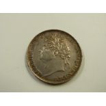 George IV 1822 SECUNDO crown, GF