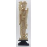 An early 20thC Chinese ivory figure of Guanyin, height 16cm