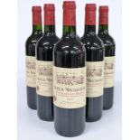 Box of six bottles of Chateau Montaiguillon, Montagne Saint Emilion 2005, 750ml, 13.5 vol