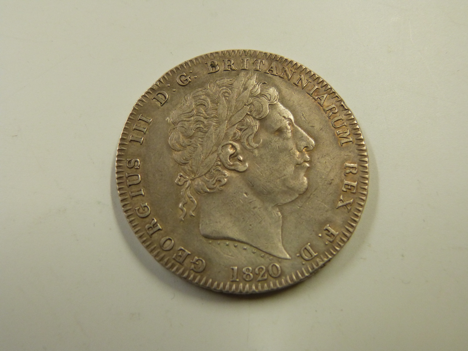 George III 1820 LX crown, NVF