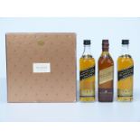 Johnnie Walker The Collection three bottle set comprising Gold Label 18 year old and Black Label