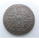 George I 1723 sixpence, SSC in angles reverse, VF-EF