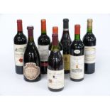 Eight bottles of French wine including Chateau Bel-Air 1994, Chateau Segonzac 2009, Chateau Recougne