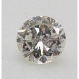 A round brilliant cut diamond of approximately 0.24ct,with AnchorCert report