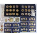 Westminster gold plated coin collection to include WW2 "This is Your Victory" set and ten USA