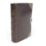 Victorian hallmarked silver and leather bound Book of Common Prayer, London 1899, height 14.5cm