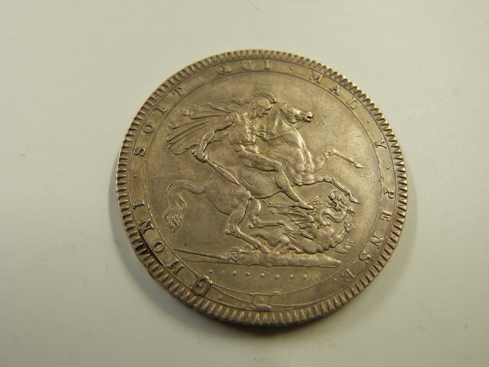 George III 1820 LX crown, NVF - Image 2 of 2