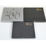 Royal Mint UK proof coin sets comprising Millennium, 2009 and 2010
