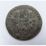 George II 1741 sixpence, young head roses in angles reverse, VF