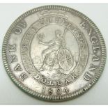 1804 George III Bank of England dollar, VF+