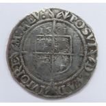 1561 Elizabeth I sixpence, good image of Queen's head