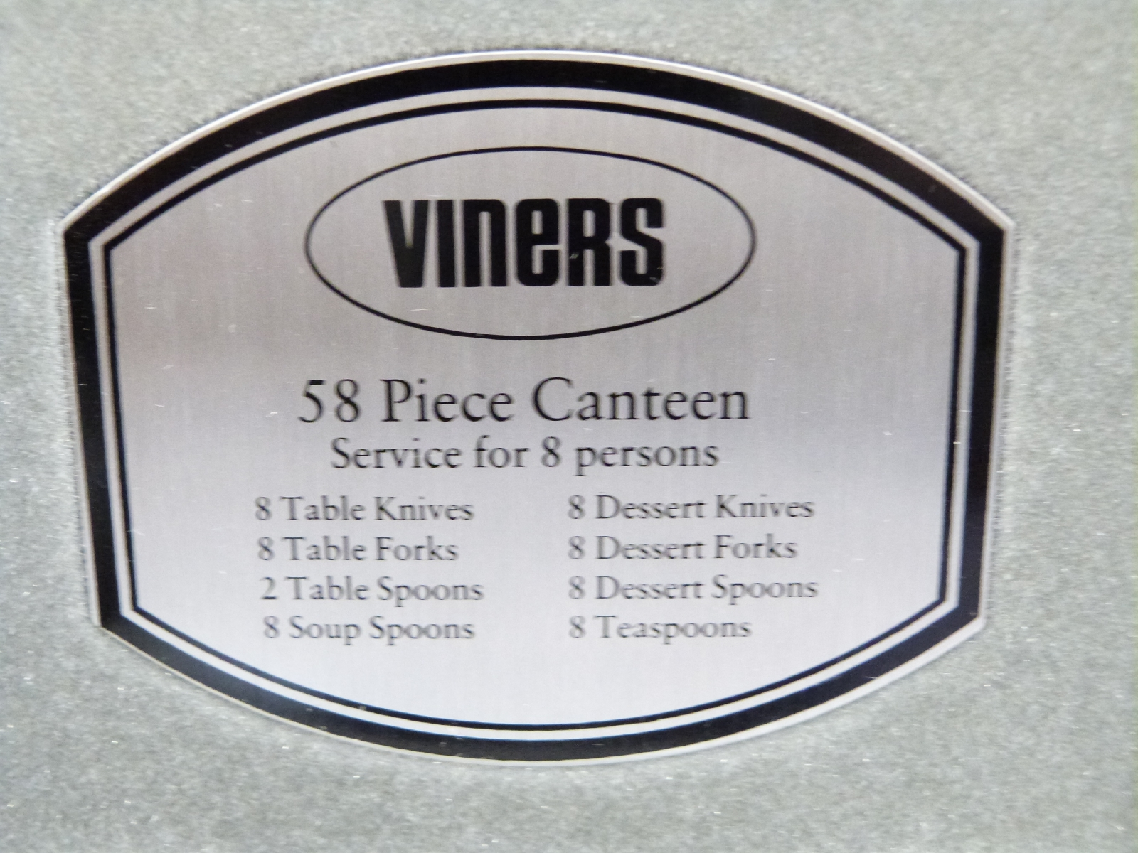 Viners studio retro canteen of cutlery, 58 pieces with bark effect handles - Image 3 of 4