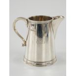 George V hallmarked silver jug of tapering form, Sheffield 1935 maker James Dixon & Sons Ltd, height