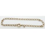 A 9ct gold bracelet, 2.4g