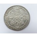 George II 1728 young head sixpence, roses and plumes reverse, VF