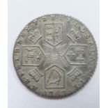 1787 George III sixpence with semee of hearts, VF