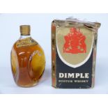 A bottle of John Haig & Co old blended Dimple Scotch whisky, 26 2/3 fl oz, 70% proof, in original