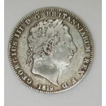 1819 George III LIX crown, F