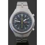 Seiko 'Helmet' gentleman's automatic chronograph wristwatch ref. 6139-7100 with day and date