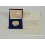 Franklin Mint Republic of Panama 20 Balboas cased sterling silver coin set for 1977, 131g, with