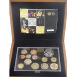 Royal Mint 2010 Executive Proof coin set comprising 13 coins, including two two pound, three one