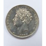 George IV 1829 sixpence, second bust, third reverse, VF-EF