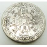 1676 Charles II crown, third bust V OCTAVO edge, GF