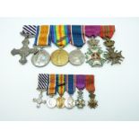 Royal Air Force/ Royal Flying Corps WWI Distinguished Flying Cross (DFC) medal group with associated