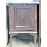 'The Barkingside' vintage record cabinet and 78s, height 76cm