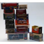 Fifteen Corgi diecast model vehicles including World War II, Legends of Speed, The Canadian