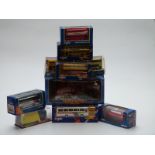 Thirteen Corgi and Creative Masters diecast model buses and bus sets including Great Britain