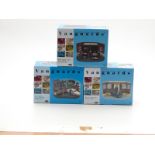 Three Vanguards 1:43 scale limited edition diecast model police car diorama sets Rover 2000 and