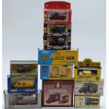 Twelve Corgi diecast model vans and commercial vehicles including Archive Corgi, Pickfords, Royal