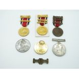 British Army WWI medal pair comprising War Medal and Victory Medal named to 23883 Pte. E.T.Brown
