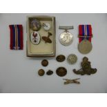 British Army WWII medal group to A F Bendall R A, comprising War Medal and Defence Medal together