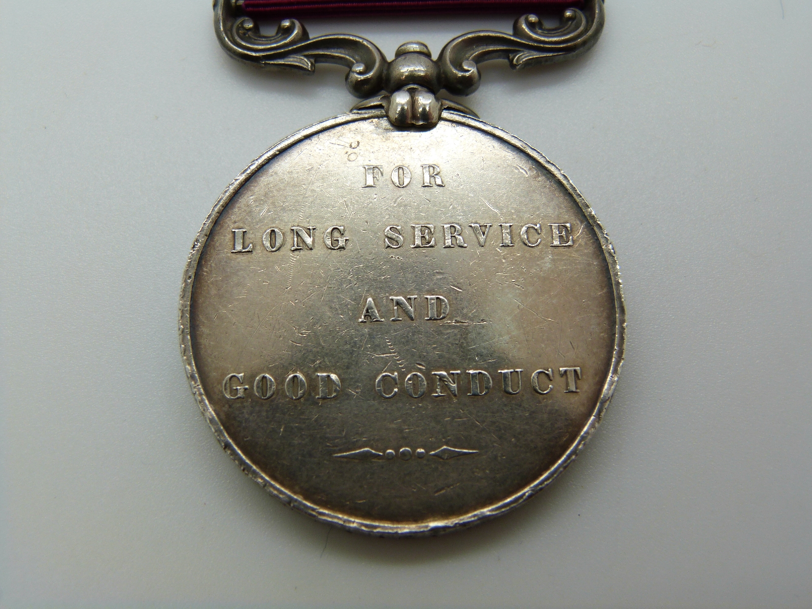 Victorian British Army Long Service and Good Conduct Medal, pre 1901 second type, named to 1316 - Image 2 of 5