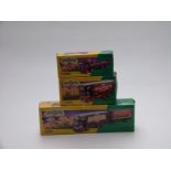 Three Corgi Classics The Showmans Range diecast model vehicles AEC Closed Pole Truck with Closed