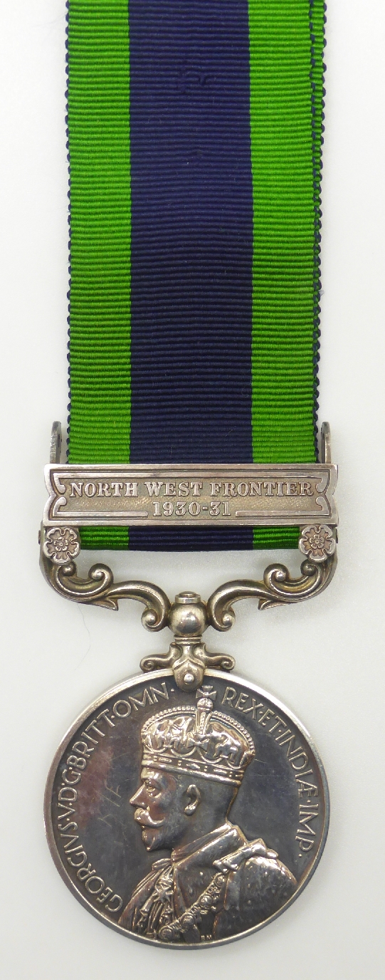 George V British Army Indian General Service Medal with North West Frontier 1930-31 clasp named to