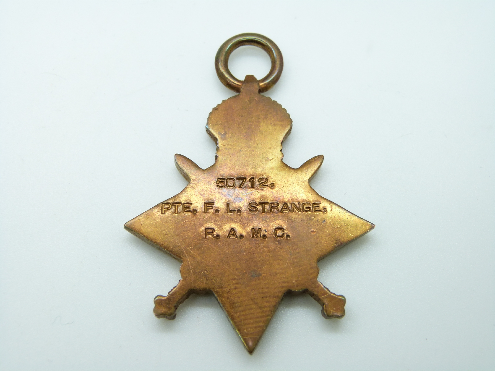 British Army WWI medal trio comprising 1914/1915 Star, War Medal and Victory Medal named to A.Sjt - Image 7 of 7