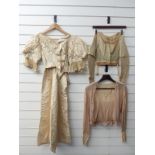 Victorian cream blouse, dress front and blouse