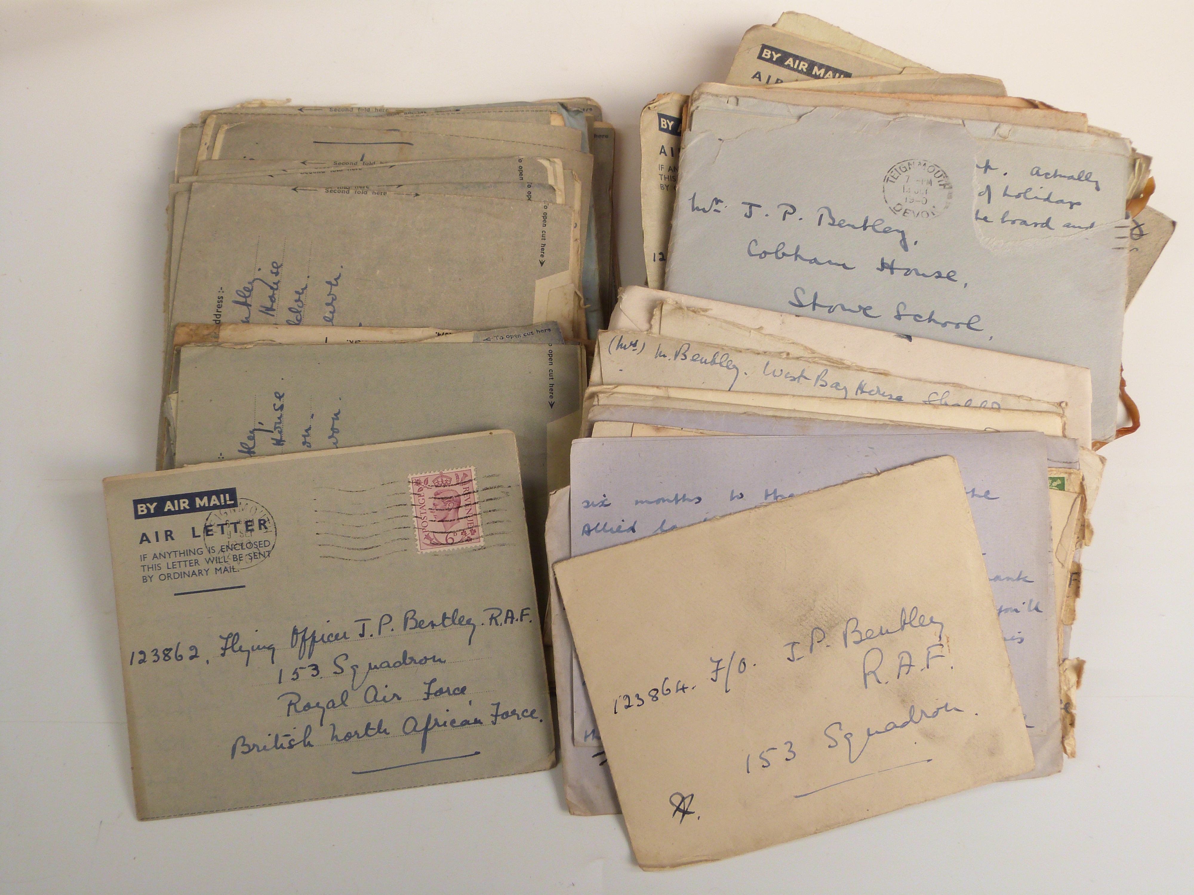 RAF WWII medal group with documentation, flight log book and ephemera, the medal group comprising - Image 12 of 25