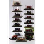 Eighteen Hacette 1:72 scale diecast model tractors, all in original display boxes