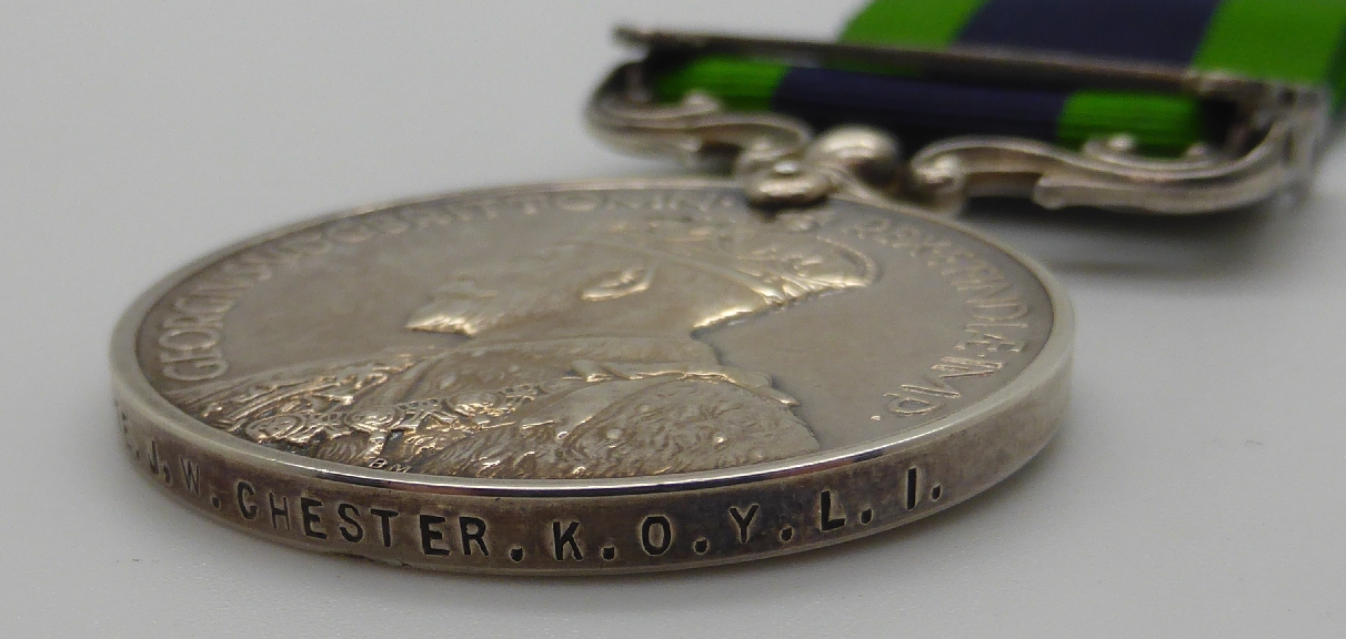 George V British Army Indian General Service Medal with North West Frontier 1930-31 clasp named to - Image 5 of 7